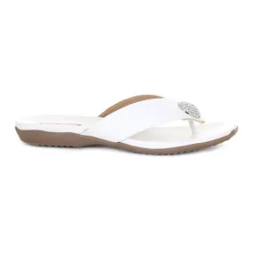 Women's Kate Thong Sandal White