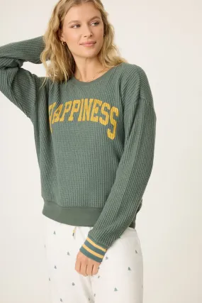 Women's Long Sleeve Thermal Top - Happiness