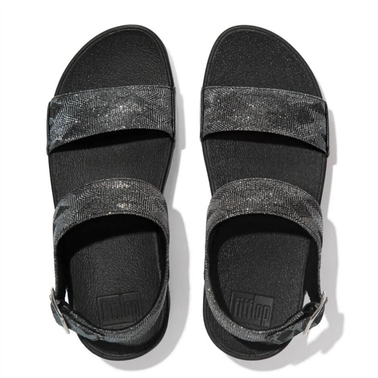 Women's Lulu Glitz Backstrap Sandal In Black