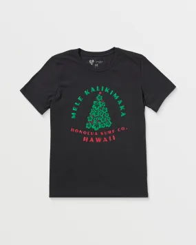 Womens Mele Tree Tees- Off Black