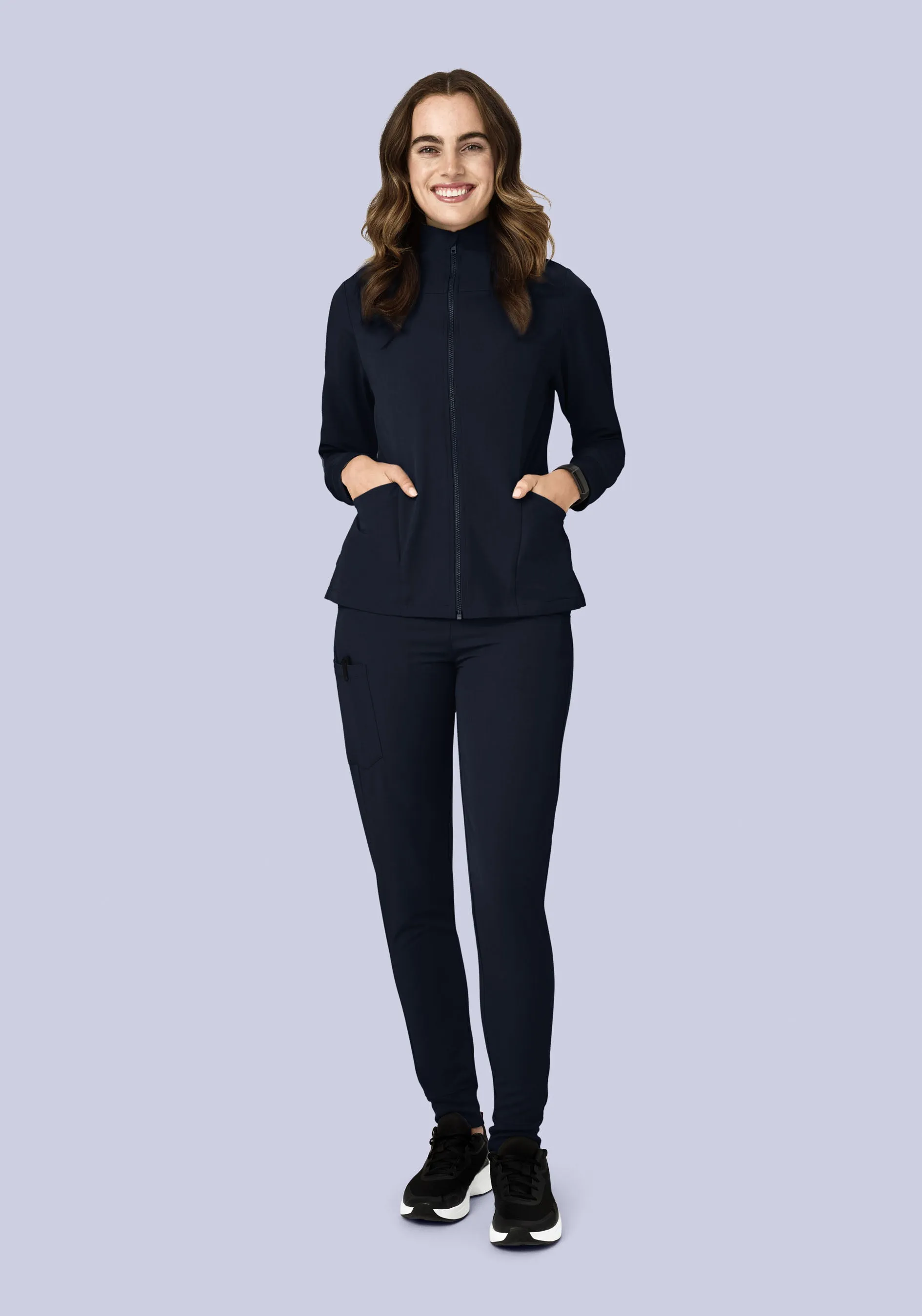 Women's Modern Scrub Jacket Midnight Navy