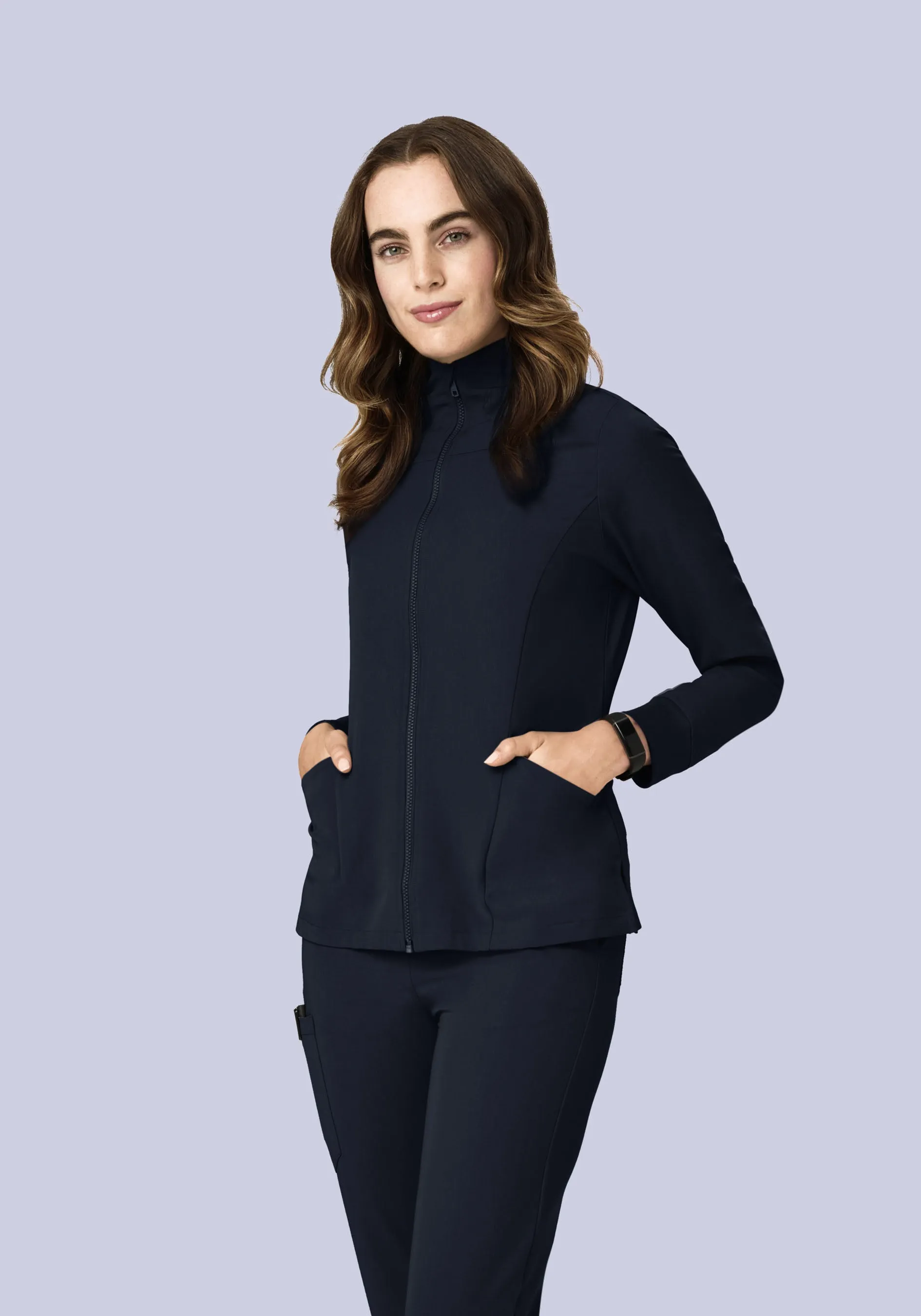 Women's Modern Scrub Jacket Midnight Navy