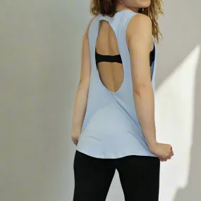Women's Organic Cotton Open Back Singlet