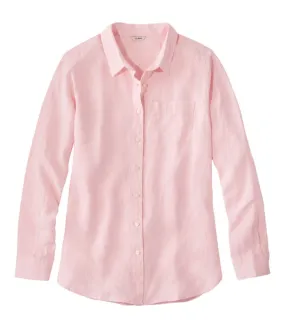 Women's Premium Washable Linen Shirt Tunic Long Sleeve