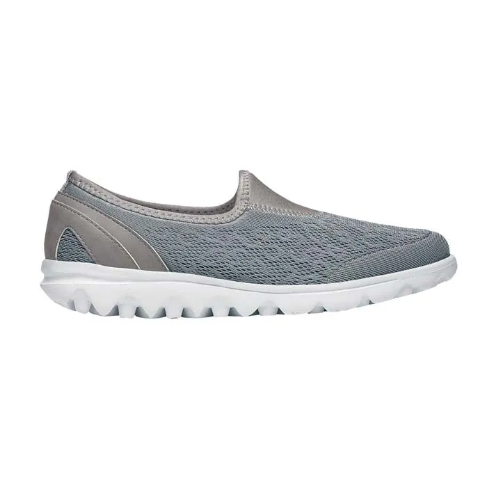 Womens Propet Travelactiv Slip-On in Silver