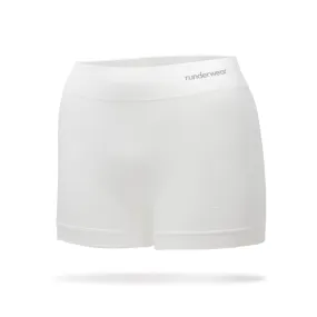Women's Running Boy Short - White