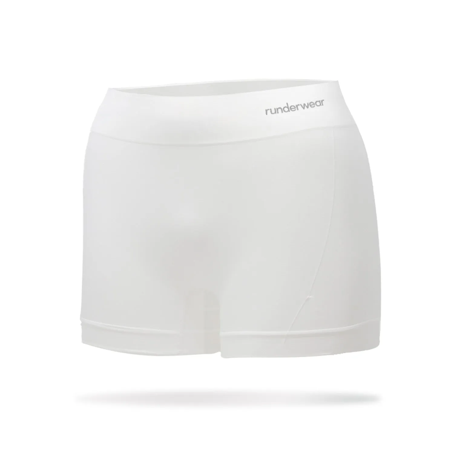 Women's Running Boy Short - White