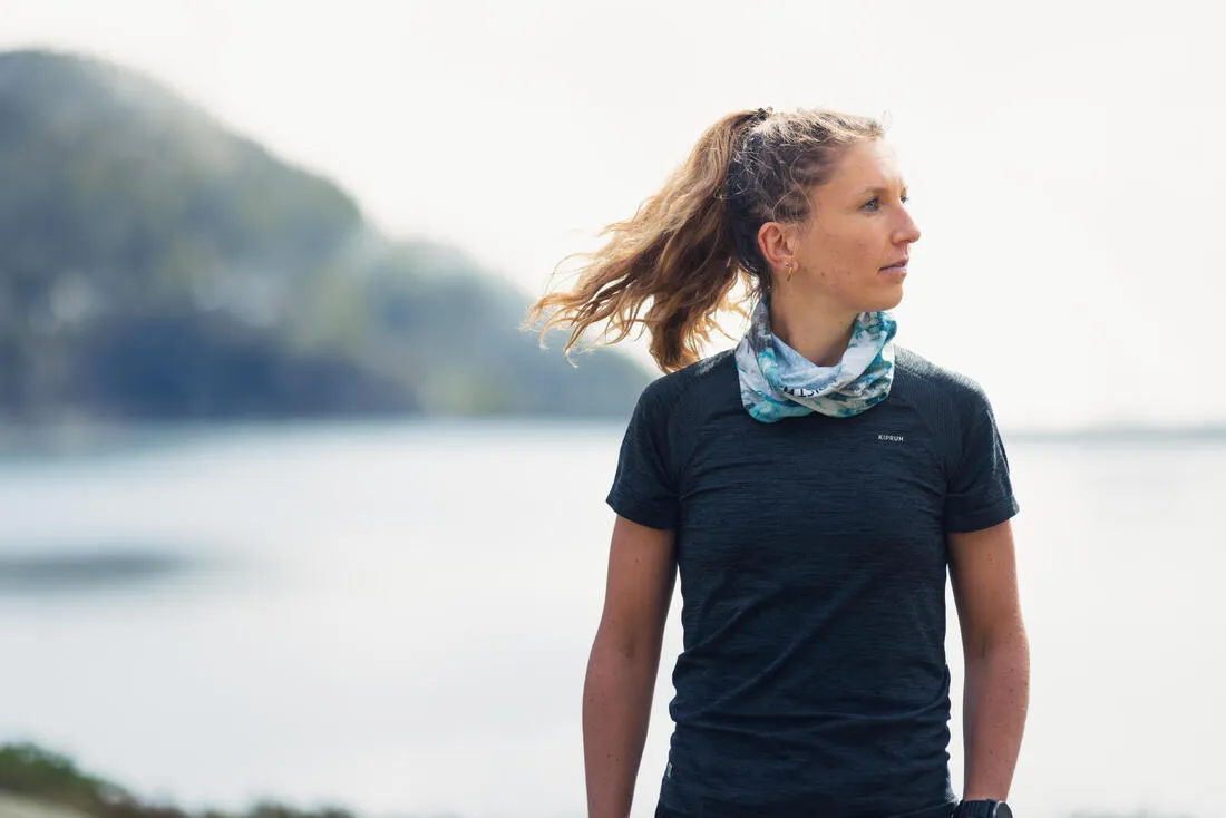 Women's Seamless Running&Trail Running T-Shirt-KIPRUN Run 500 Comfort slim