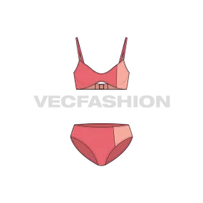 Women's Sporty Bandeau Bikini