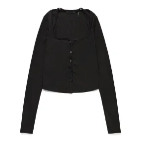 WOMEN'S SQUARE NECK CARDIGAN