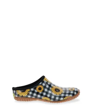 Women's Sunny Flowers Clog - Black