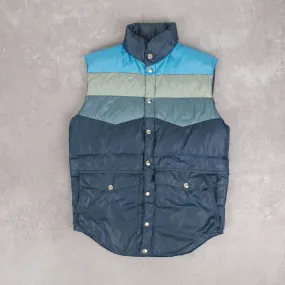 WOMEN'S VINTAGE 1980S PUFFER GILET JACKET - LARGE