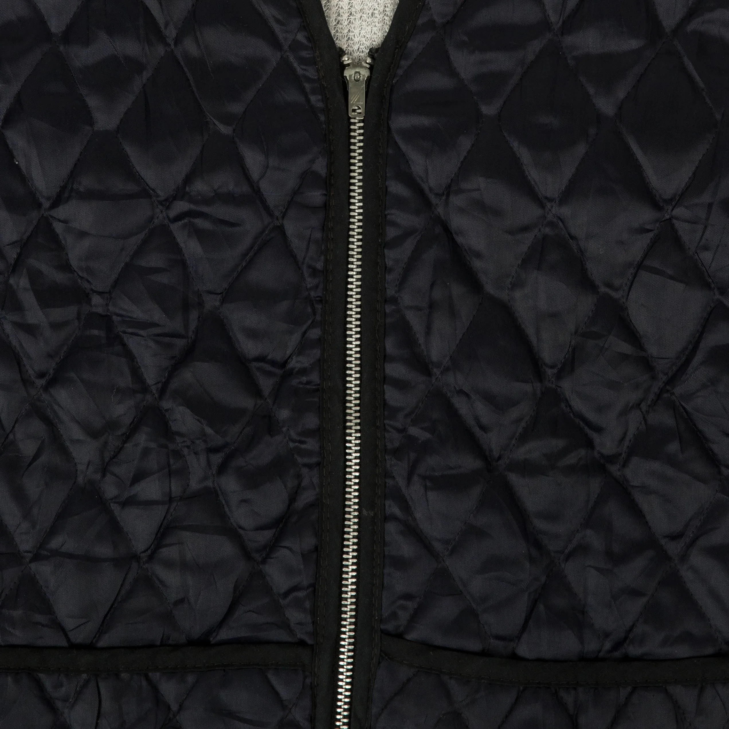 WOMEN'S VINTAGE 1980S QUILTED GILET VEST JACKET - MEDIUM