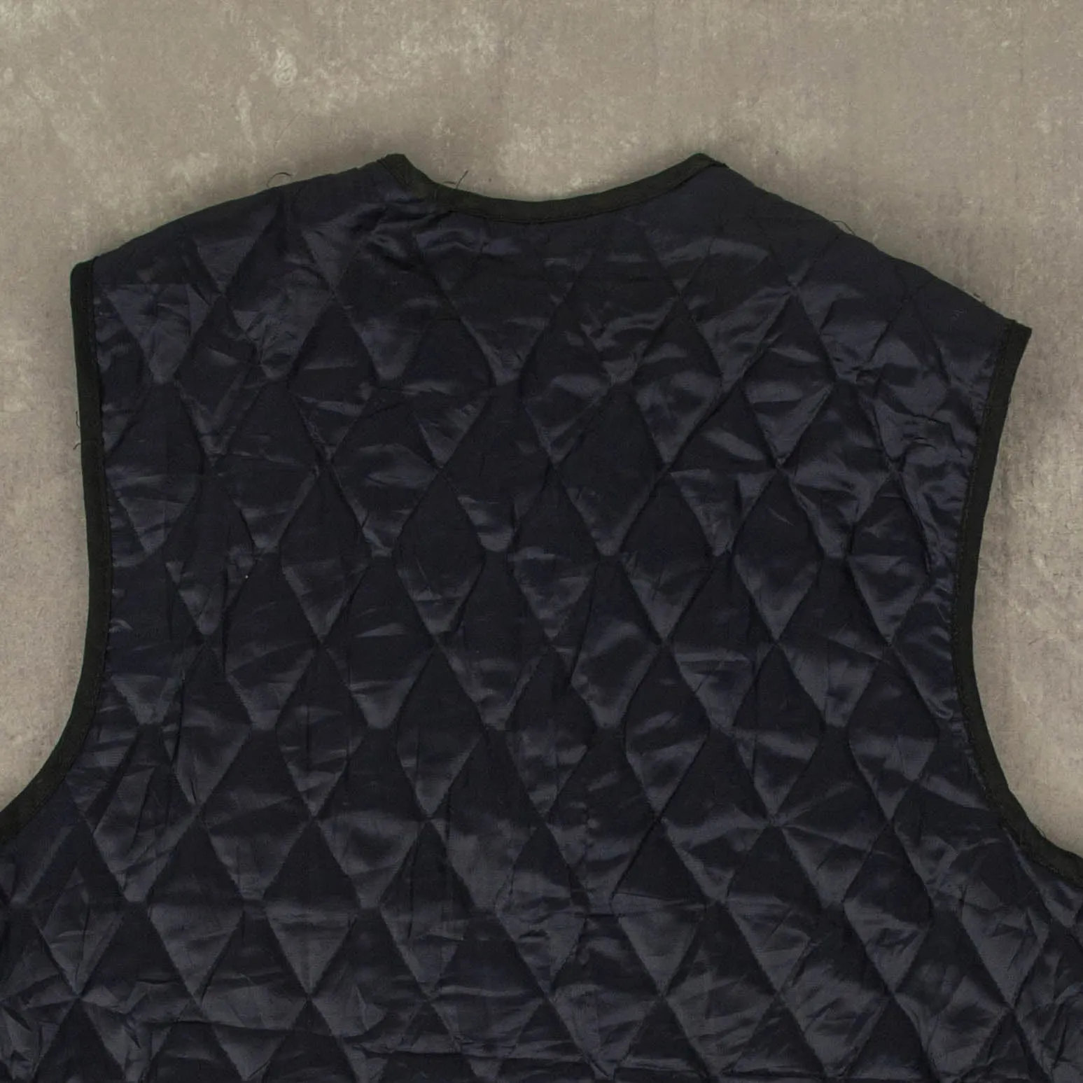 WOMEN'S VINTAGE 1980S QUILTED GILET VEST JACKET - MEDIUM