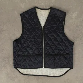WOMEN'S VINTAGE 1980S QUILTED GILET VEST JACKET - MEDIUM