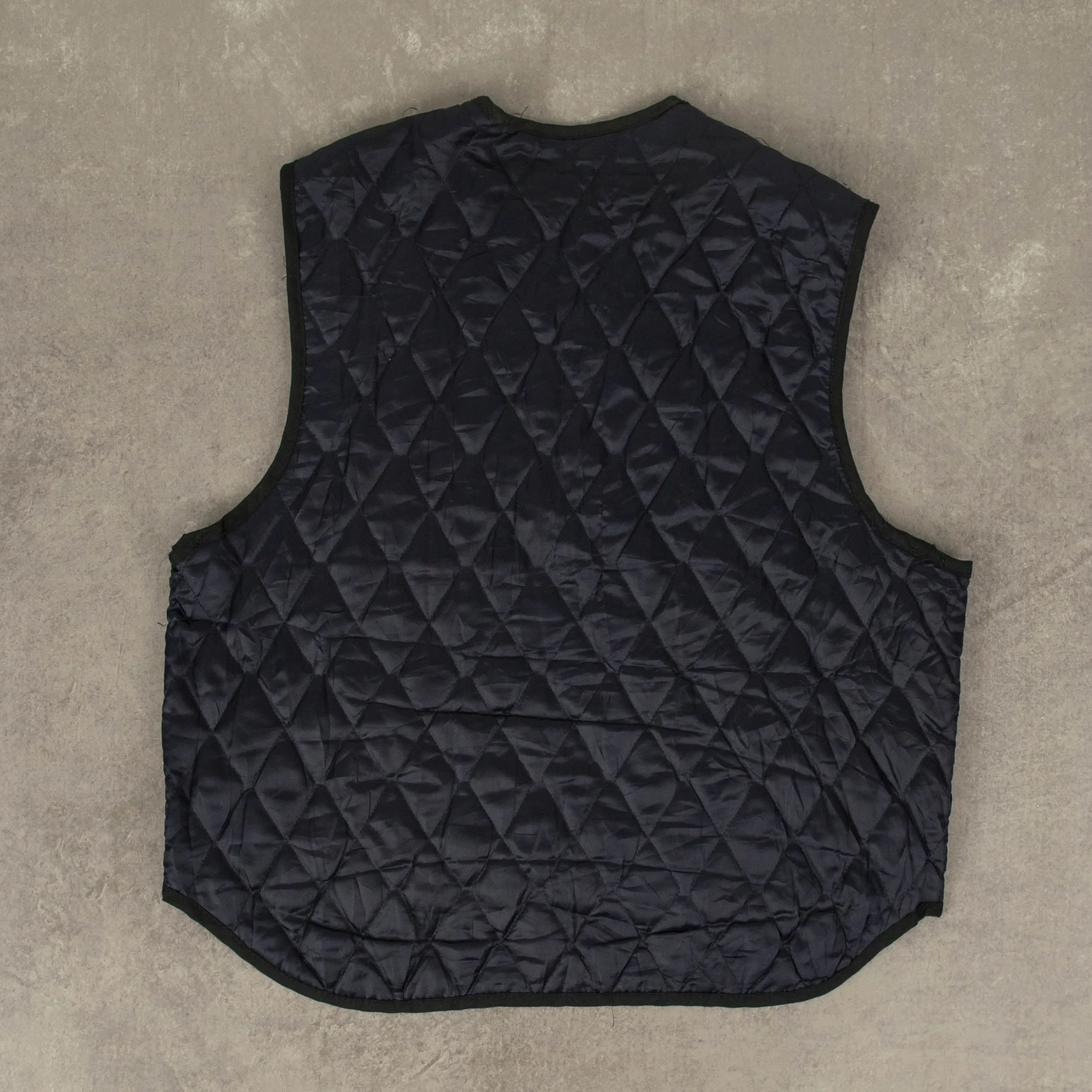 WOMEN'S VINTAGE 1980S QUILTED GILET VEST JACKET - MEDIUM
