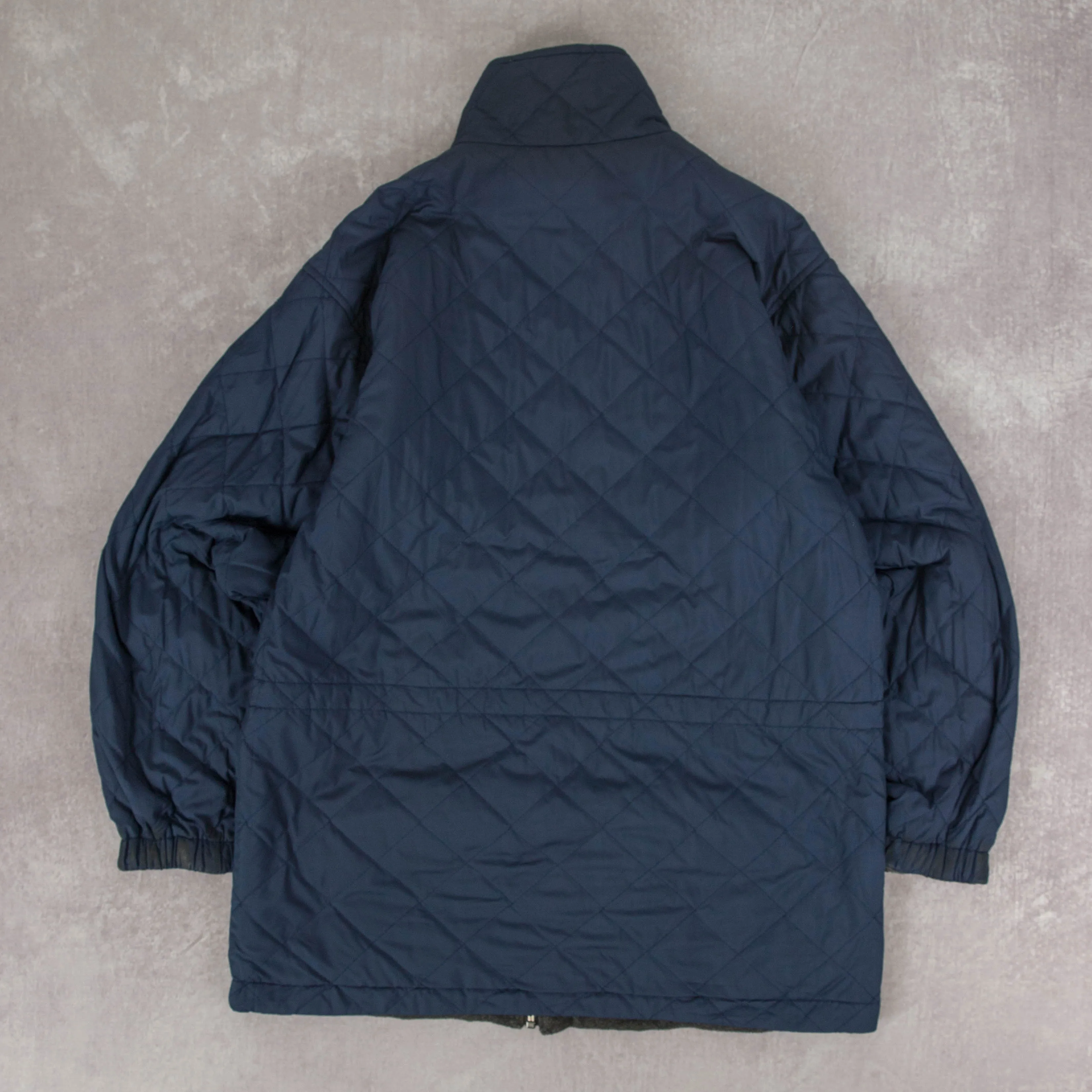 WOMEN'S VINTAGE 1990S L.L.BEAN REVERSIBLE QUILTED FLEECE JACKET - LARGE