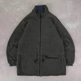 WOMEN'S VINTAGE 1990S L.L.BEAN REVERSIBLE QUILTED FLEECE JACKET - LARGE