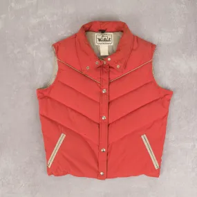WOMEN'S VINTAGE 1990S WOOLRICH PUFFER GILET JACKET - LARGE