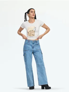 Women's White Short Sleeve Tee
