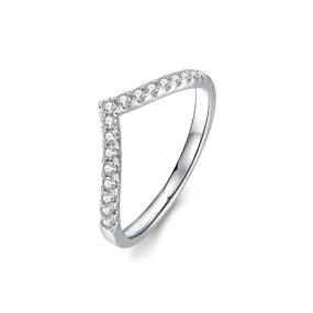 Women's Wholesale Stackable Pave Moissanite Band