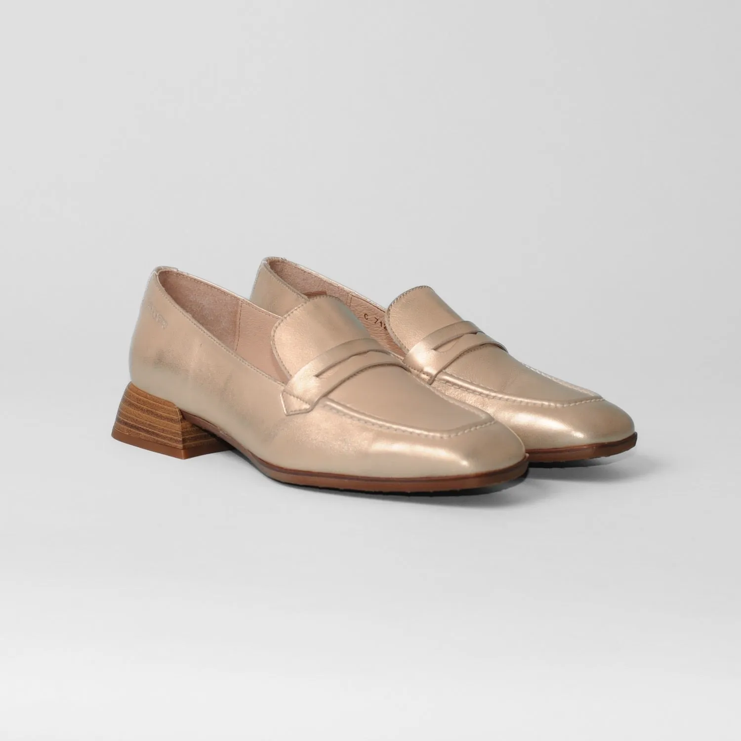 Wonders - C-7122 Metallic Gold Loafer