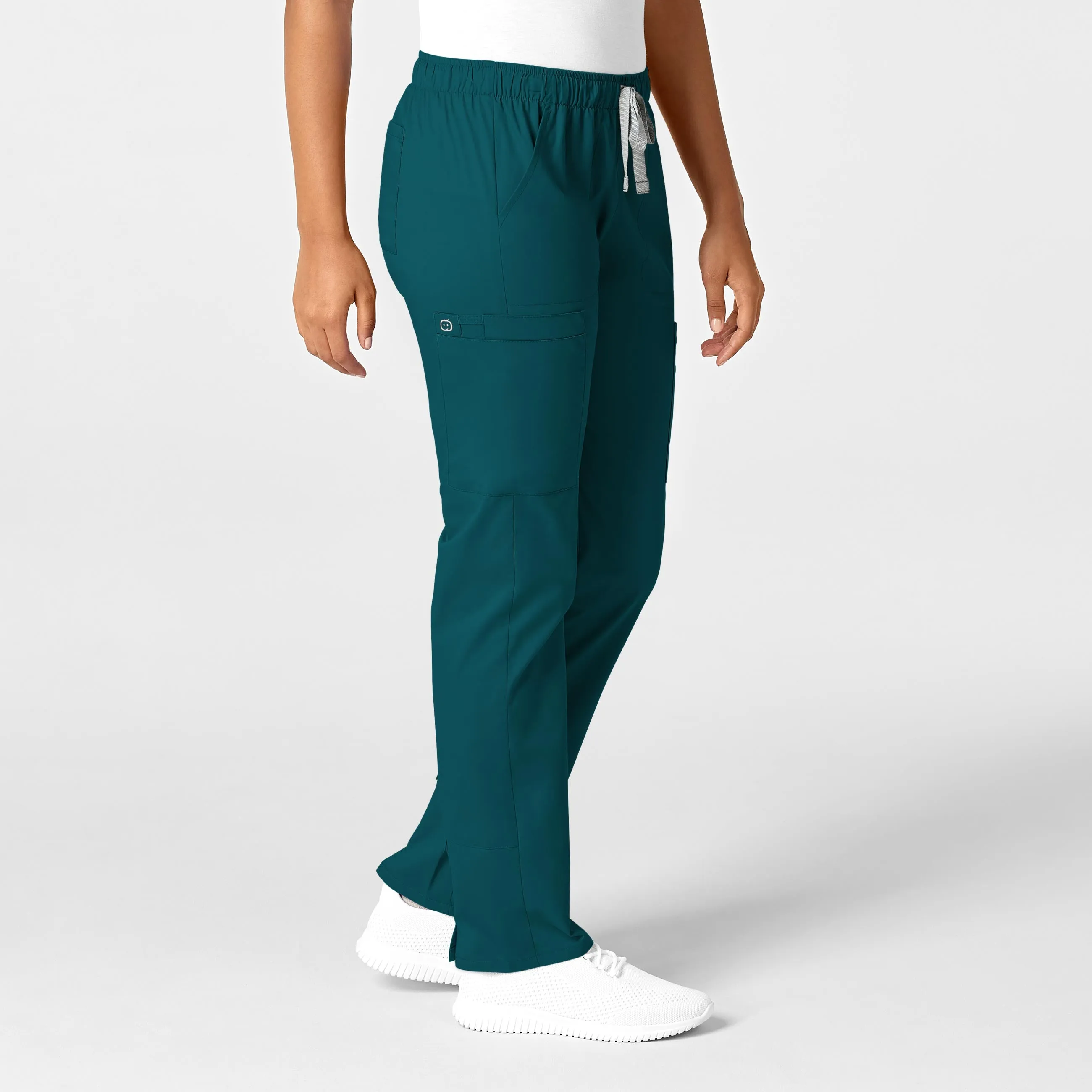 WonderWORK Women's Convertible Slim Leg Scrub Pant - Caribbean