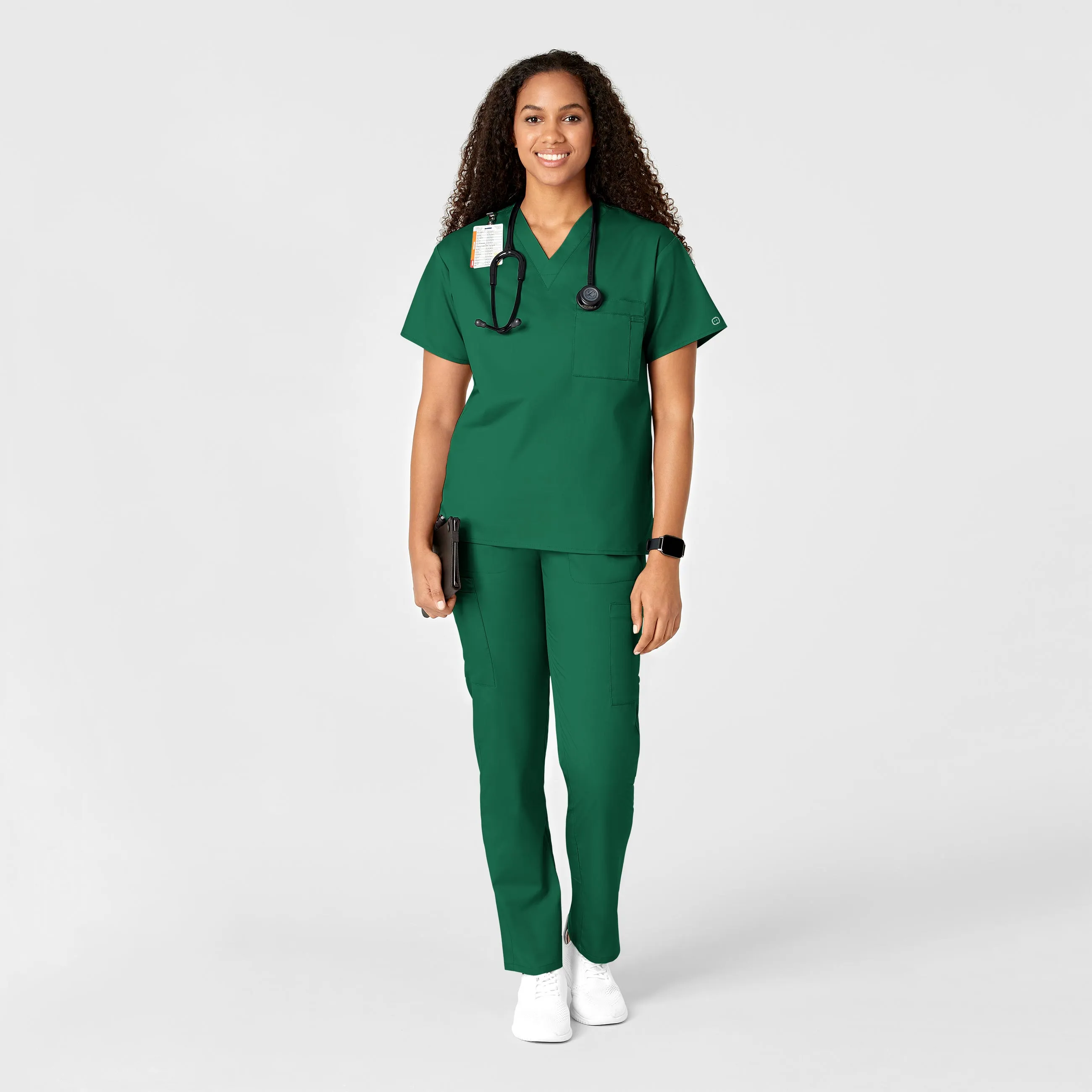 WonderWORK Women's Convertible Slim Leg Scrub Pant - Hunter