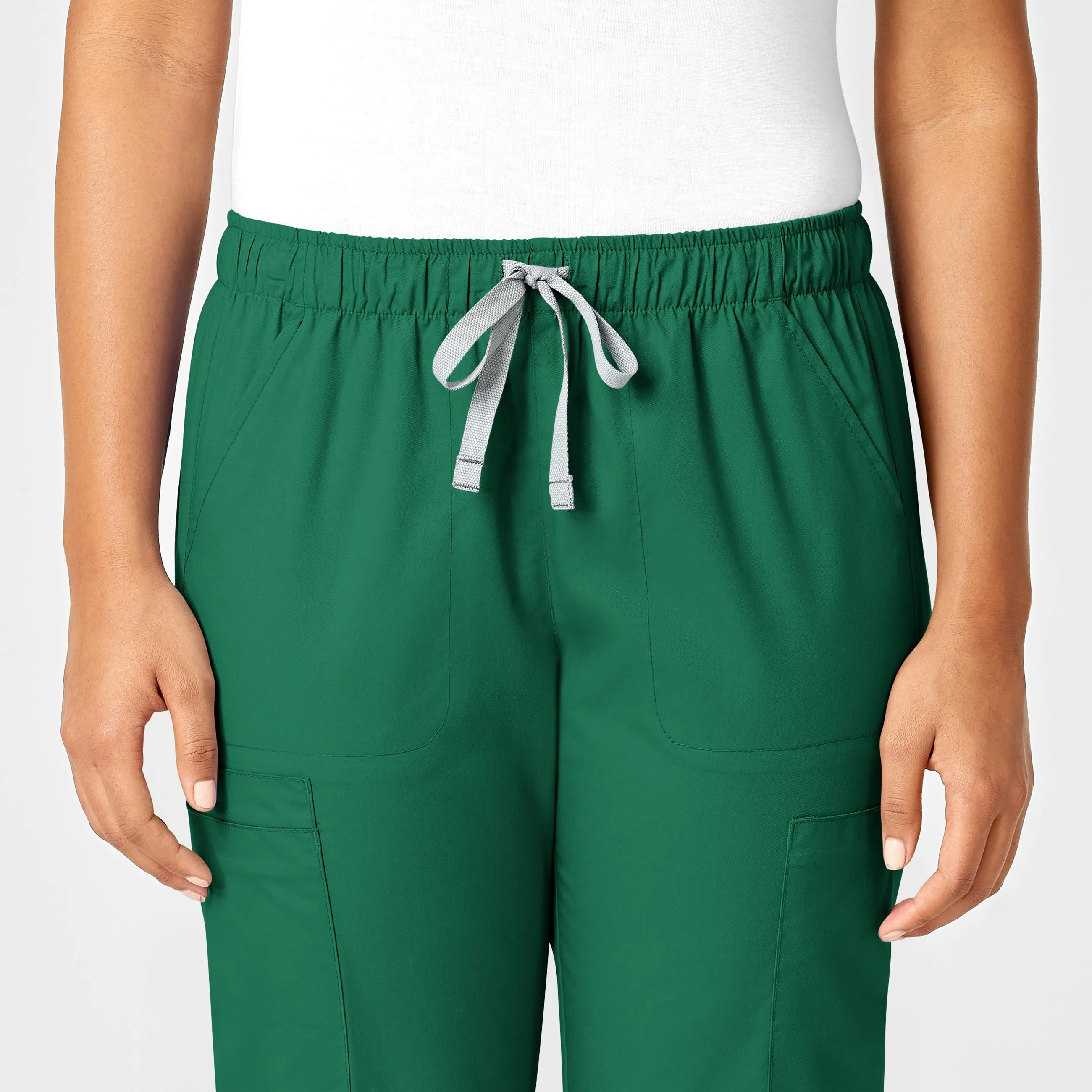 WonderWORK Women's Convertible Slim Leg Scrub Pant - Hunter