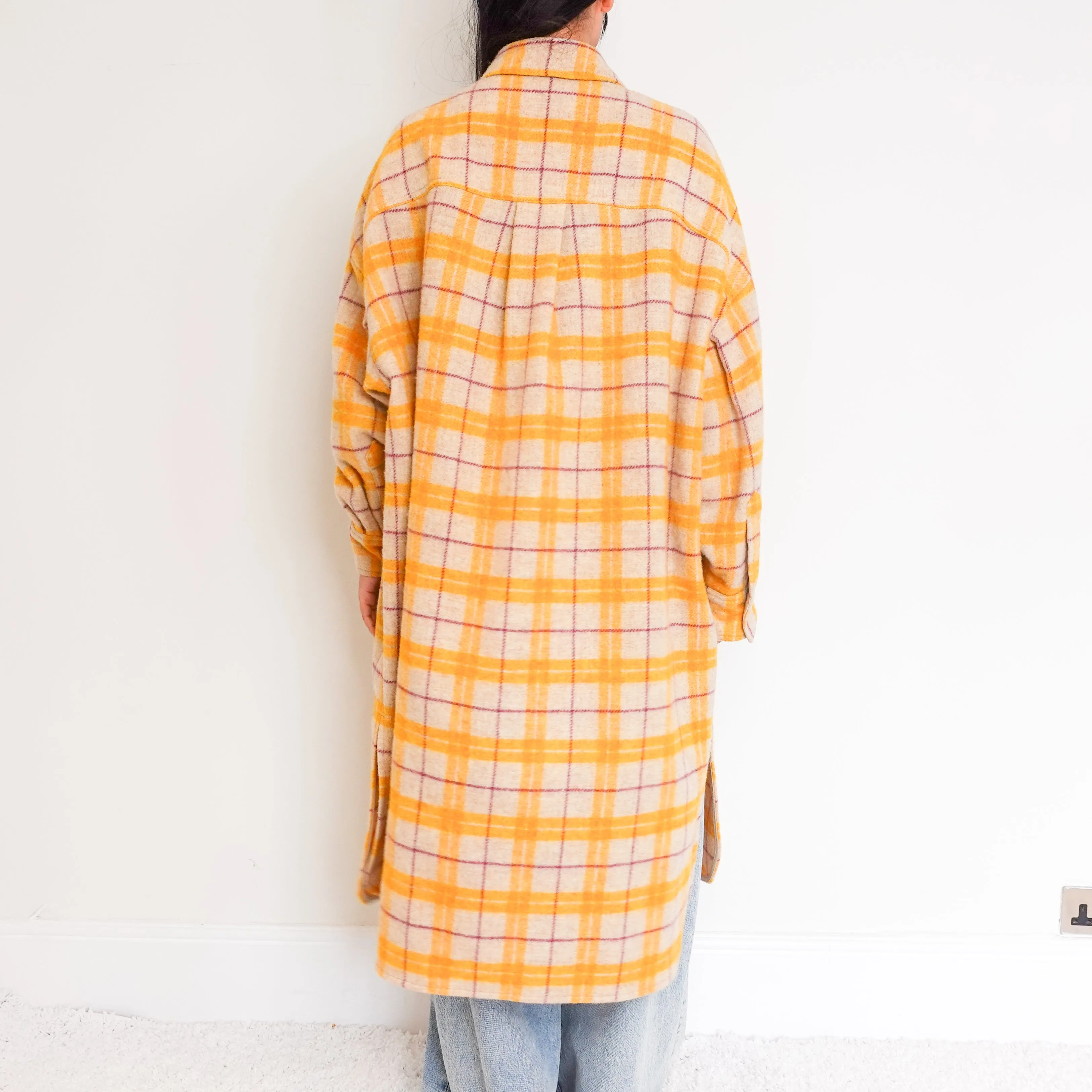 Wool Plaid coat RRP £595