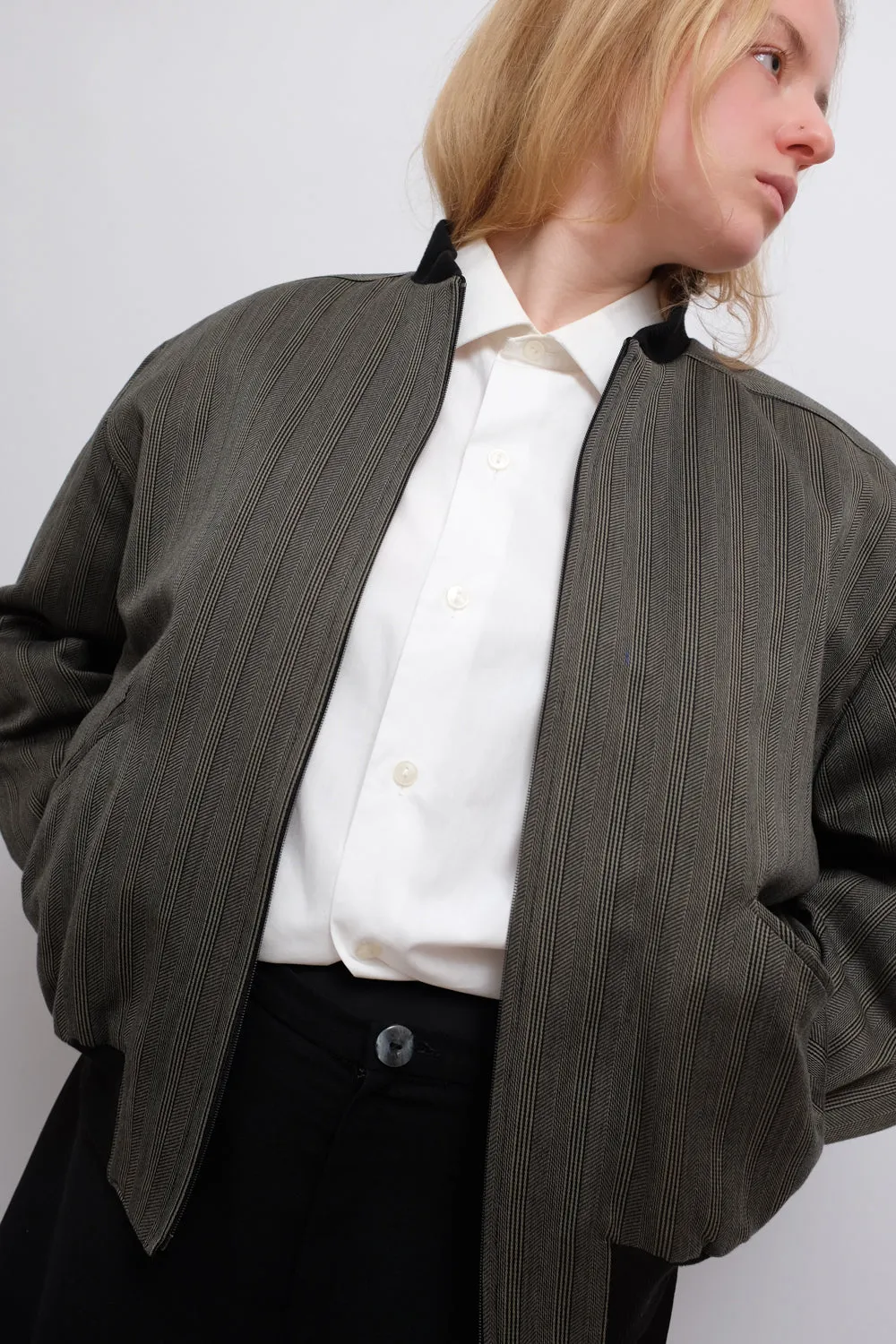 WOOL VINTAGE BOMBER JACKET 1980