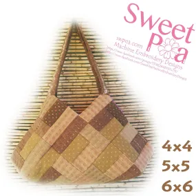 Woven bag 4x4 5x5 6x6 in the hoop machine embroidery design