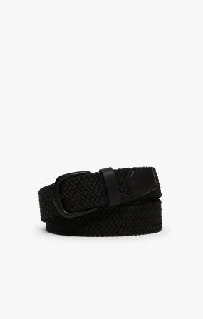 Woven Elastic Belt In Black