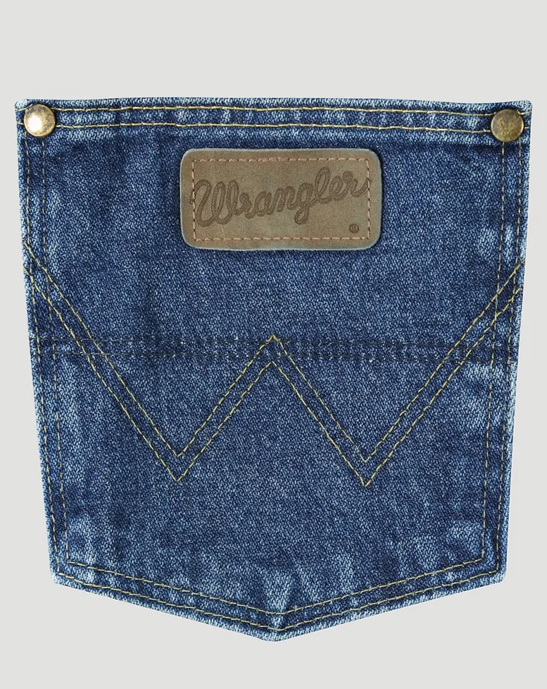Wrangler 31MGSHD Heavyweight Stone Denim Prewashed George Strait Cowboy Cut® Relaxed Fit Jean (SHOP IN-STORES TOO)