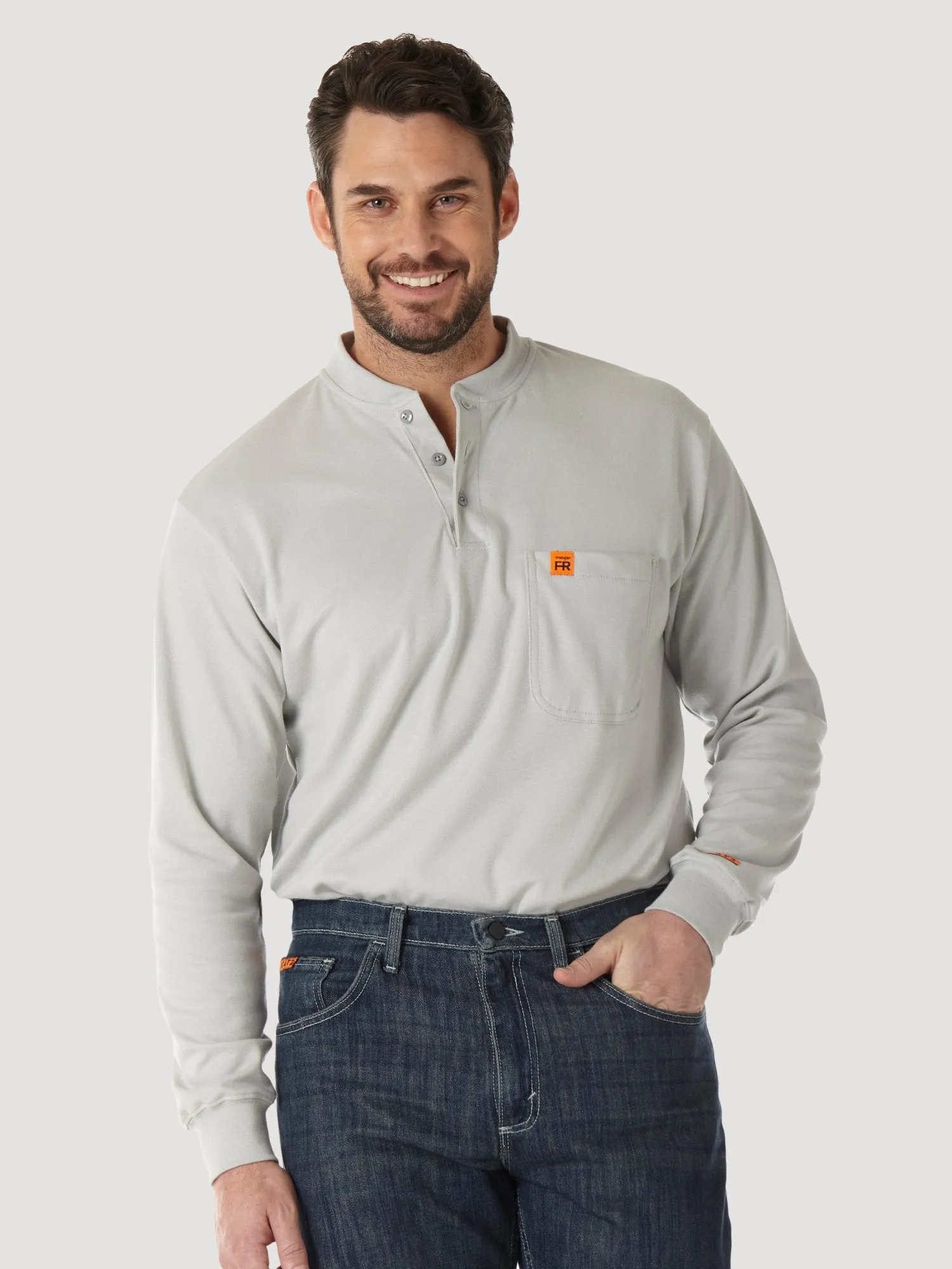 Wrangler Men's RIGGS Fire Resistant Long Sleeve Henley