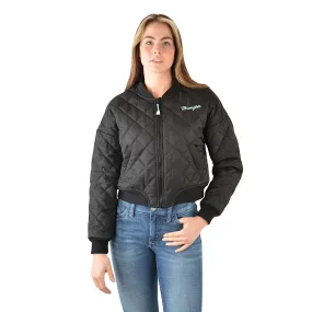 Wrangler Womens Dallas Bomber Jacket Black