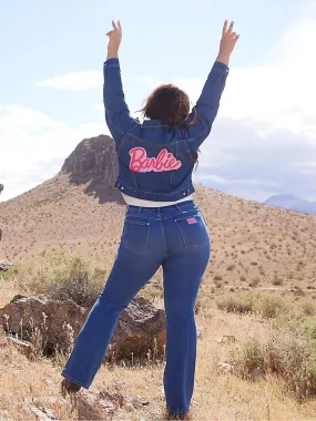 Wrangler X Barbie: Westward High Rise Bootcut Jean in Wrangler Blue