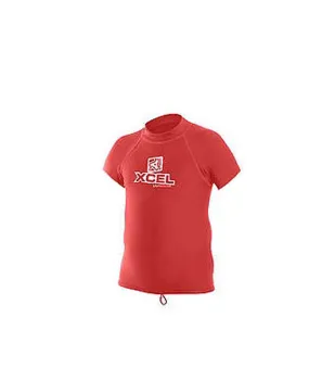 XCEL Kids Boys Short Sleeve Heavy Weight Rash Guard SPF 50 