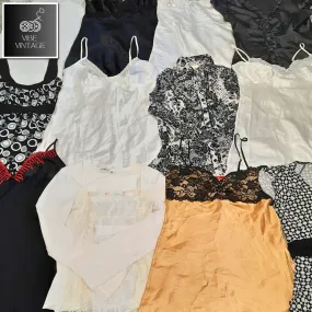 Y2K CLASSY BLACK SHADE TOPS/BLOUSES/DRESSES - 40 PCS