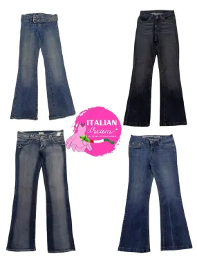 Y2K Embellished Flared and low rise Jeans