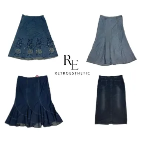 Y2K Fairy Core Denim Skirts ( SR-298)
