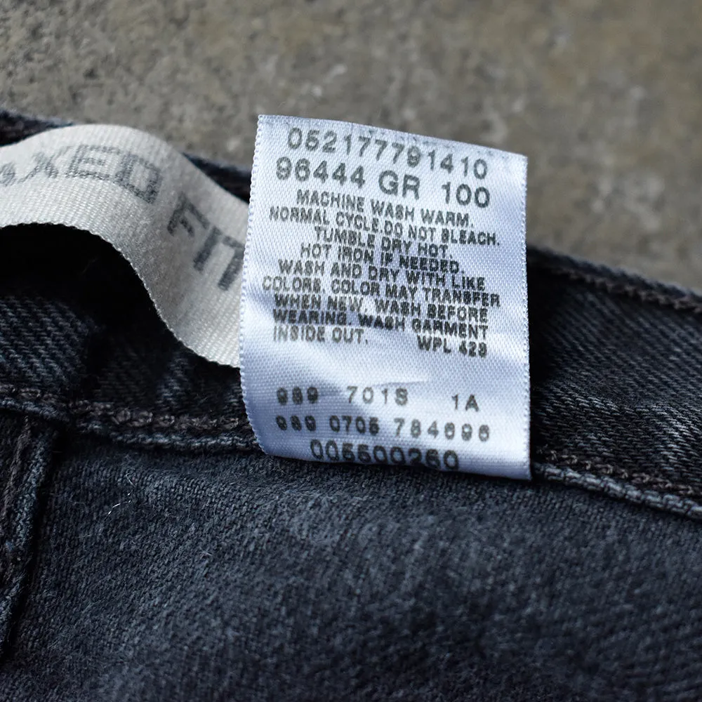 Y2K ペンキ！ Levi's 550 Relaxed Fit ブラック デニムパンツ 240425H