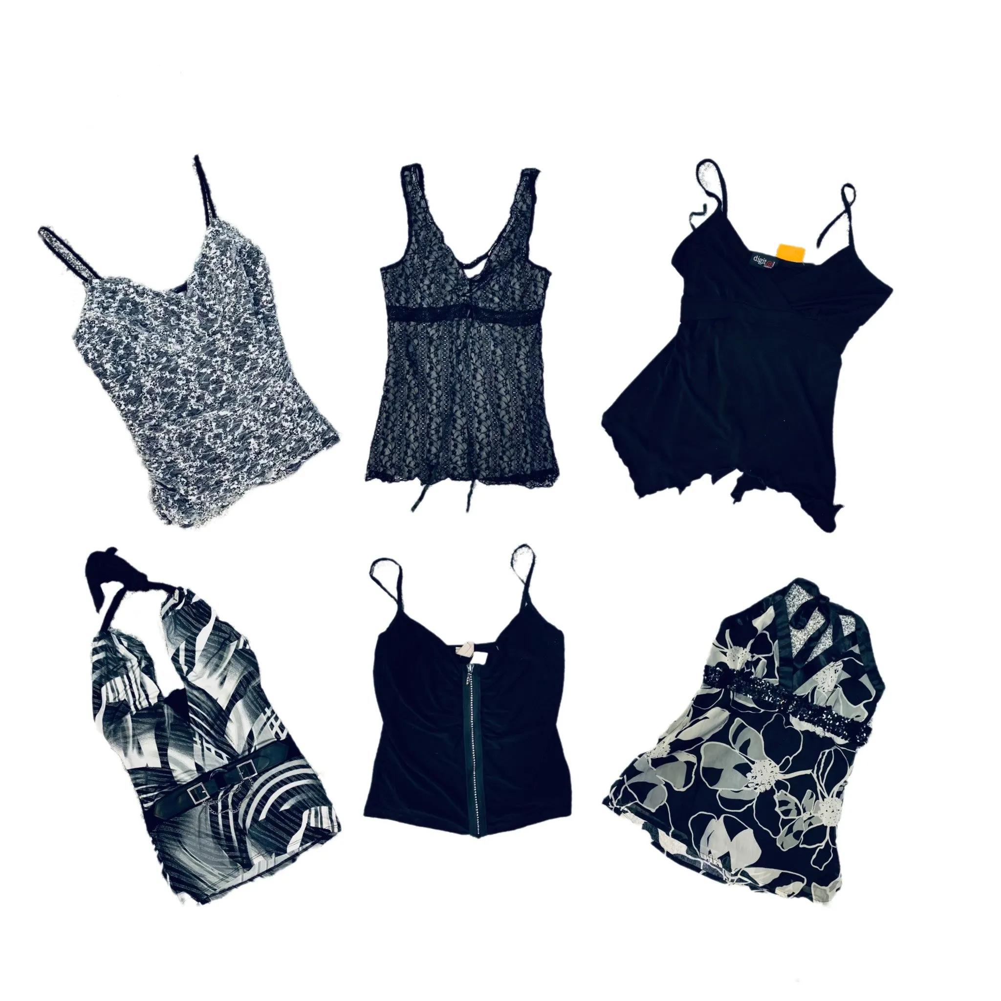 Y2k Monochrome Tops(RX-384)