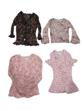 Y2K multicolor grunge blouses/tops - 17 pcs - 5/11/24