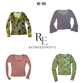 Y2K Pilates Core Soft Girl Long Sleeve Tops (RE-154)