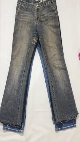 Y2k Retro Style lowrise flared jeans (A-63)