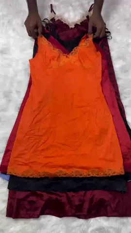 Y2K Silk Slip Dresses - 13 Pieces