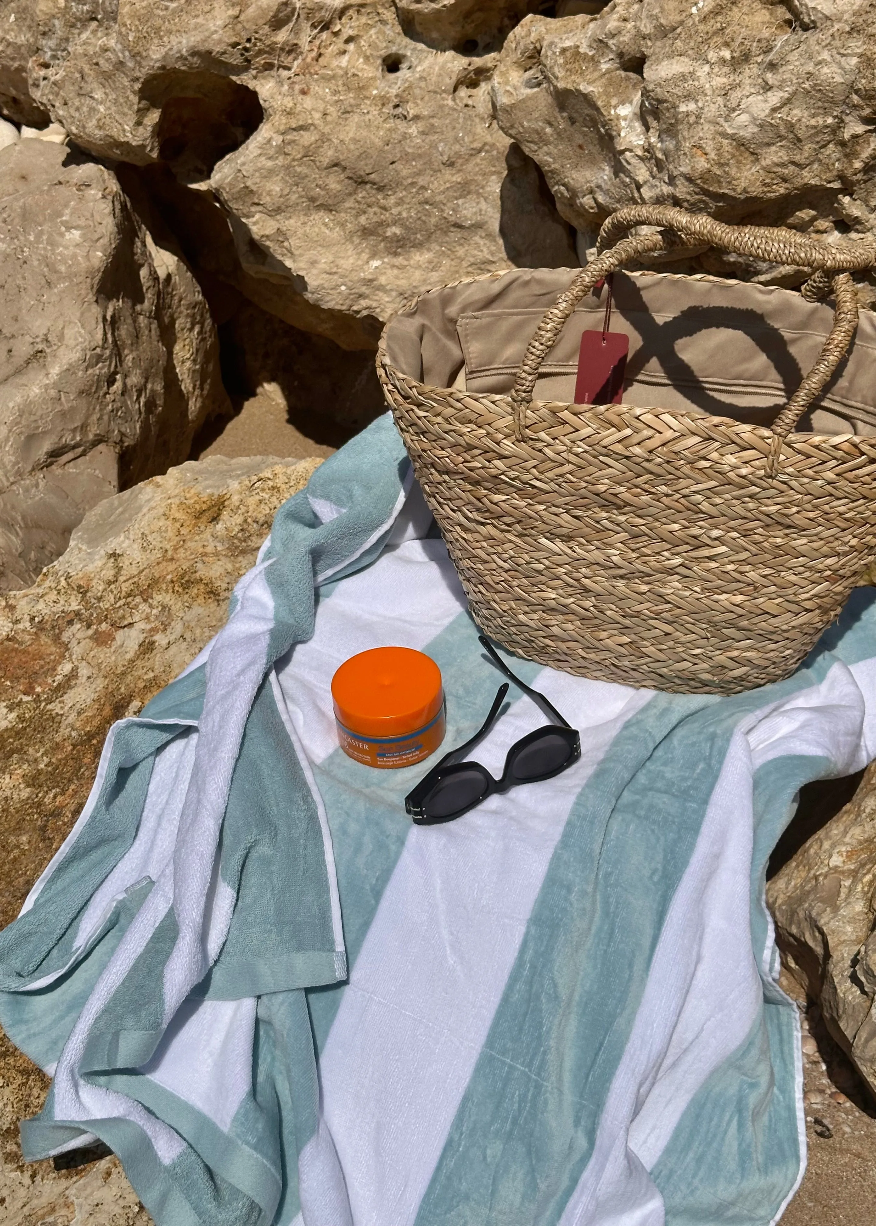Yasmine Straw Basket Bag