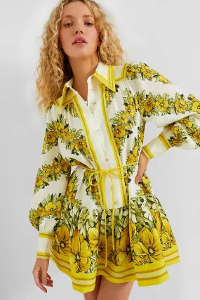 Yellow Gisela Mini Dress