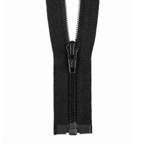 YKK #5 Coil 1-Way Open End Zippers - Black
